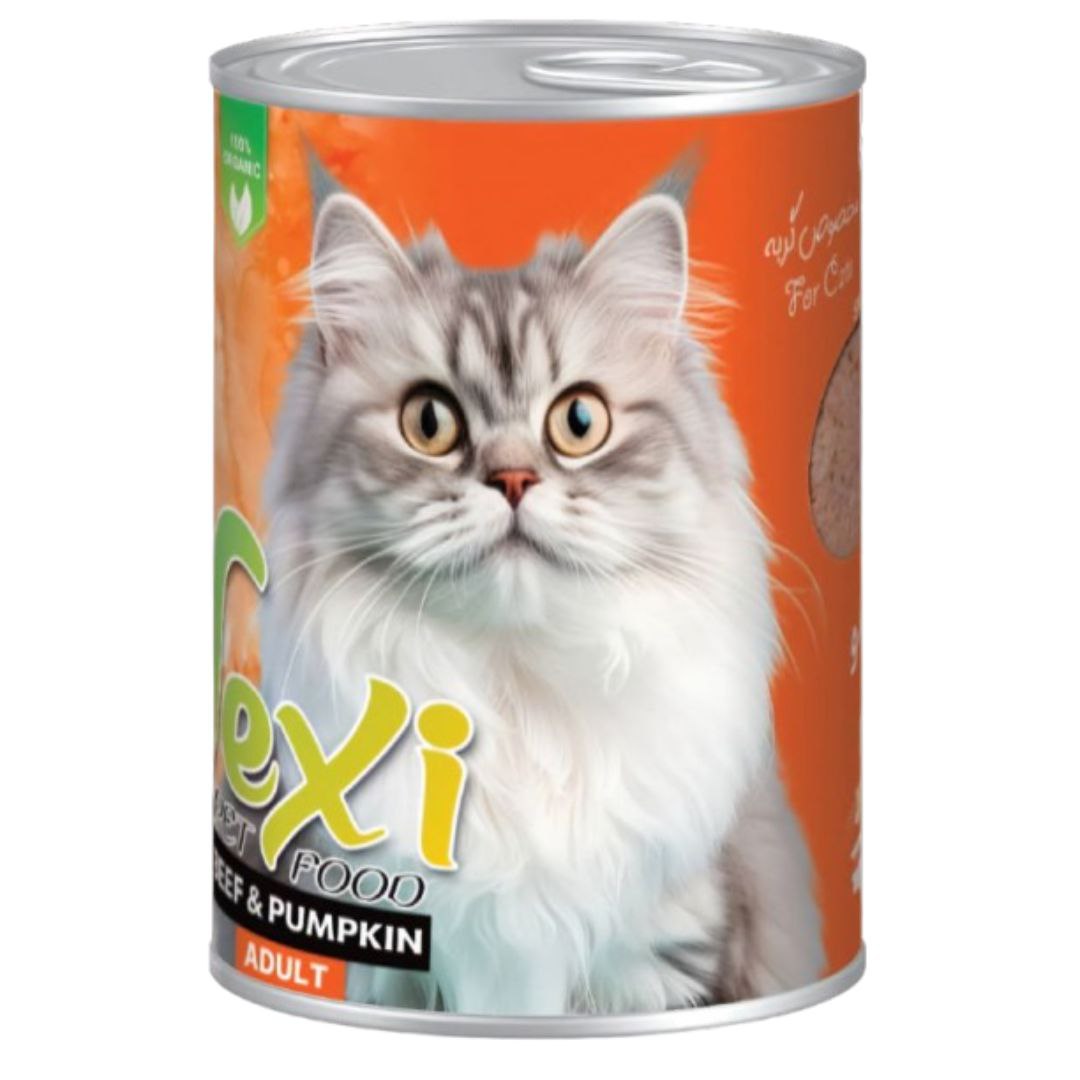 کنسرو گربه وکسی طعم گوشت و کدوg 400 